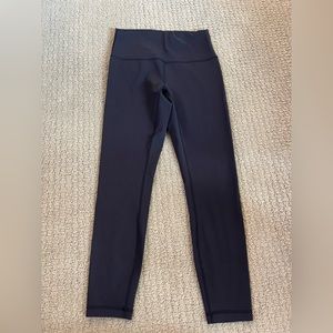 Lululemon Wunder Train High-Rise Tight 25", black, size 8